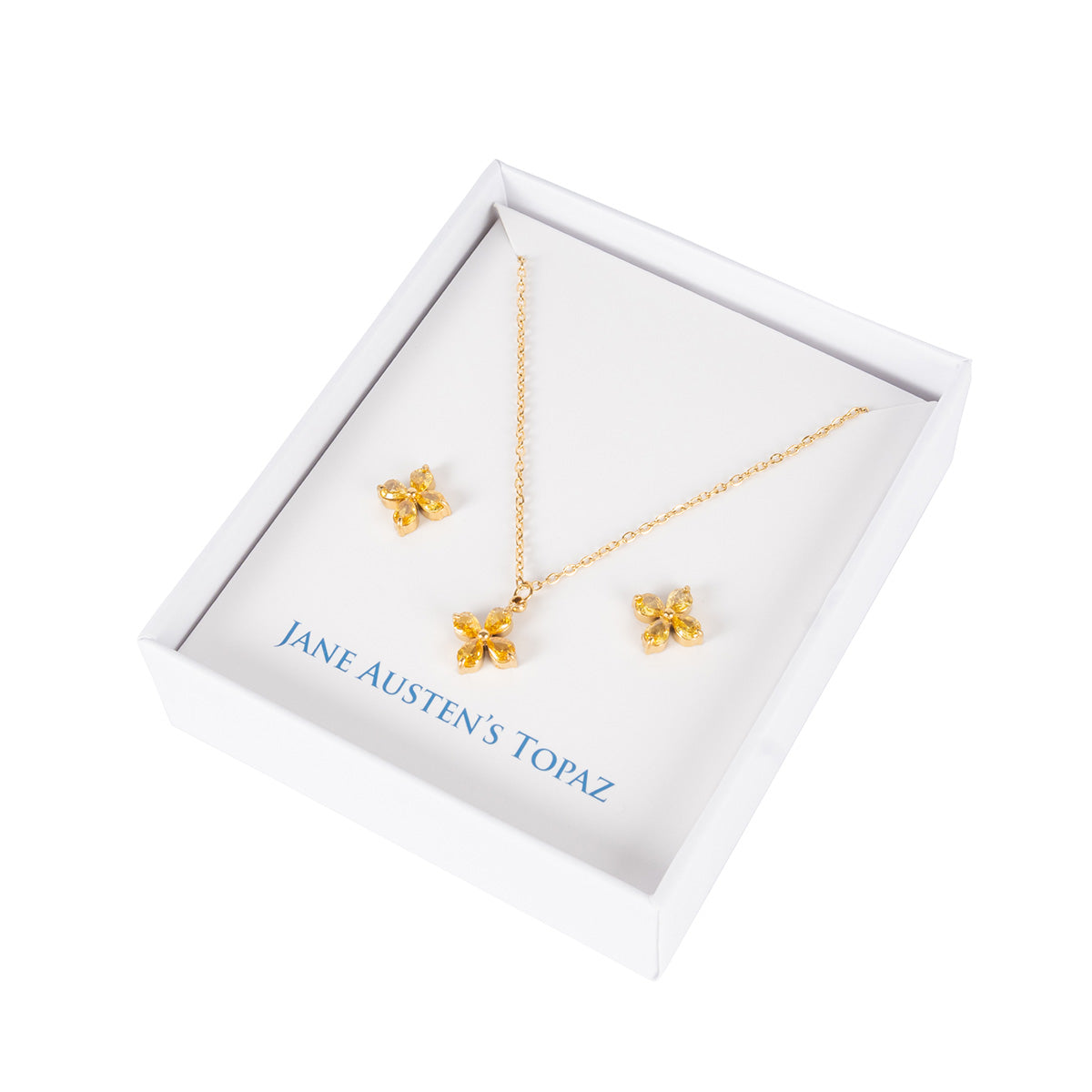 Heldinsammlung Elizabeth Bennet Halskette und Ohrring -Set